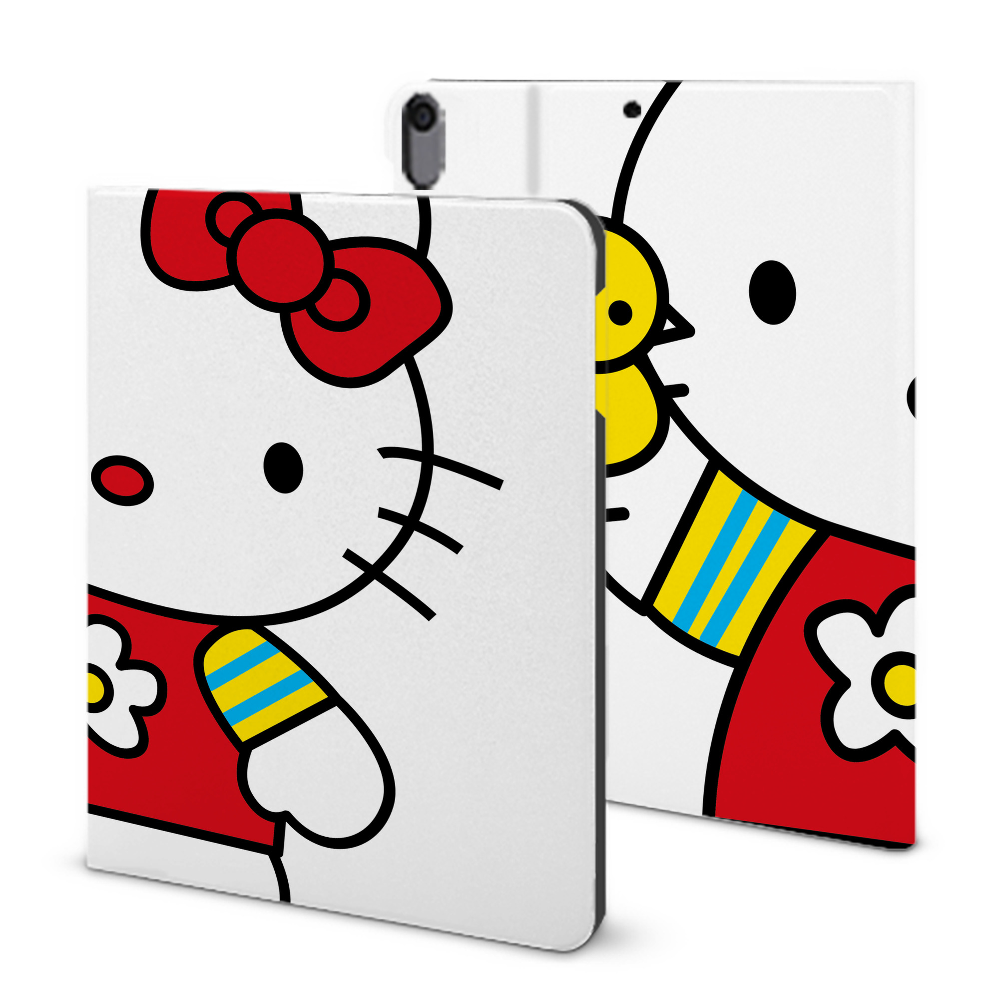 （画像用） Hello Kitty ハローキティ IPad ケース ブック型 PUレザー TPU 耐衝撃 軽量 薄型 ペン収納なし 全面保護 IPad 各モデル対応